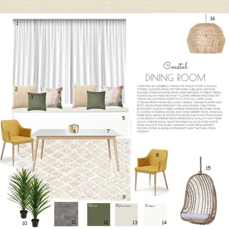 Dining Room Interior Design Mood Board by Nanahara on Style Sourcebook