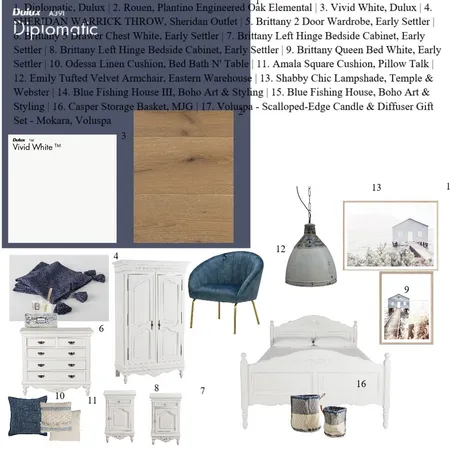 Main Bedroom Interior Design Mood Board by MM Styling on Style Sourcebook