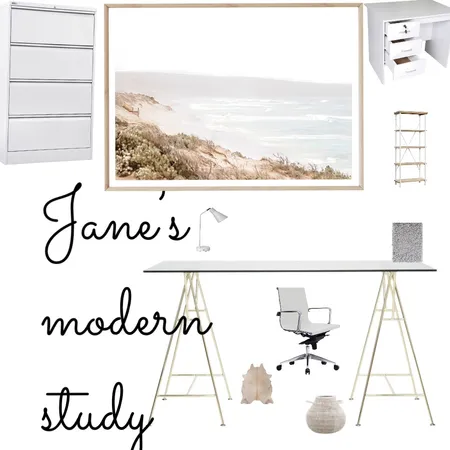 Jane’s modern study Interior Design Mood Board by Individual Interiors on Style Sourcebook