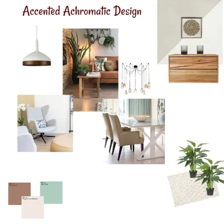 Neutral Shade Accented Achromatic Interior Design Mood Board by Reveur Decor on Style Sourcebook