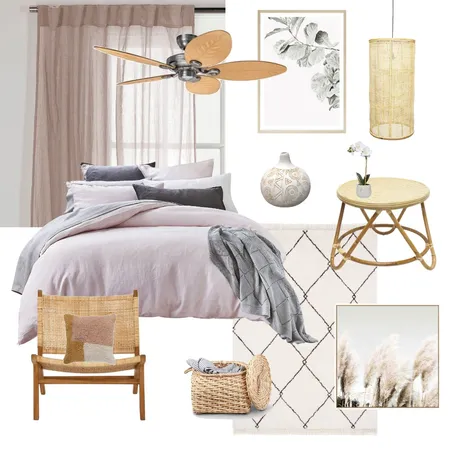 simplistic calm bedroom Interior Design Mood Board by Rhea Panizon Interiors on Style Sourcebook
