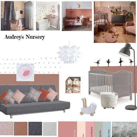 Little Girl's Nursery Interior Design Mood Board by Anita Smith on Style Sourcebook