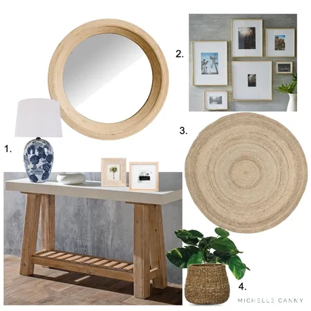 Contemporary Coastal Entry Way Interior Design Mood Board by Michelle Canny Interiors on Style Sourcebook