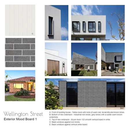 Wellington External Materials Board 1 Interior Design Mood Board by AD Interior Design on Style Sourcebook