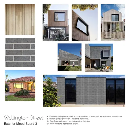 Wellington External Materials Board 3 Interior Design Mood Board by AD Interior Design on Style Sourcebook