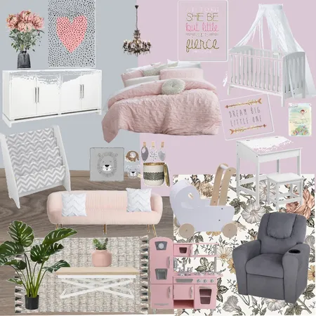 Little Girl's room Interior Design Mood Board by Lesygee on Style Sourcebook