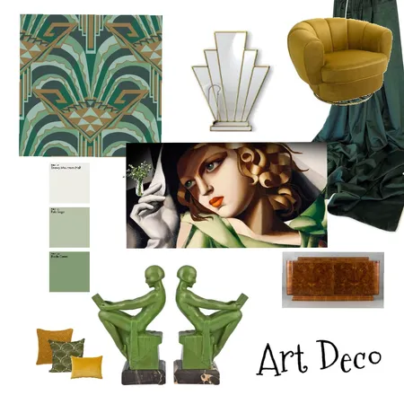 Art Deco Interior Design Mood Board by Donnacrilly on Style Sourcebook