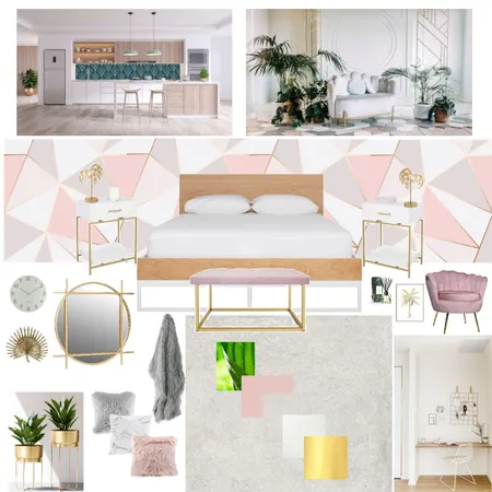 Modern Art Deco Bedroom Interior Design Mood Board by Mandy11 on Style Sourcebook