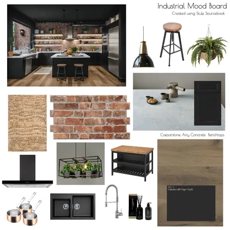 Industrial Kitchen Interior Design Mood Board by Caity on Style Sourcebook