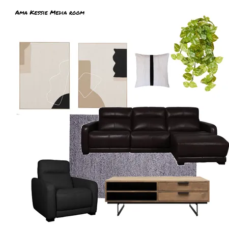 Ama Kessie Media Room Oz Design Interior Design Mood Board by marie on Style Sourcebook