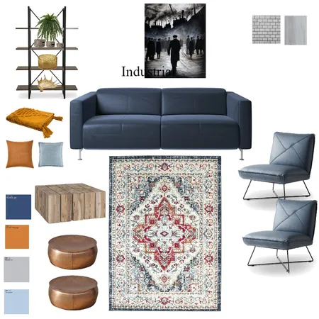 Living Industrial 4 Interior Design Mood Board by Millarby5 on Style Sourcebook