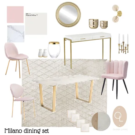 Milano dining set Interior Design Mood Board by Melz Interiors on Style Sourcebook