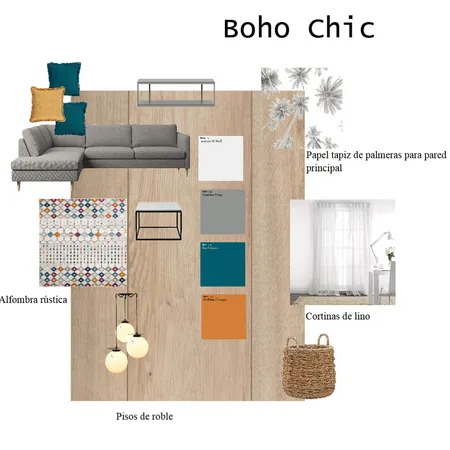 Living Boho Chic Interior Design Mood Board by Clarisa on Style Sourcebook