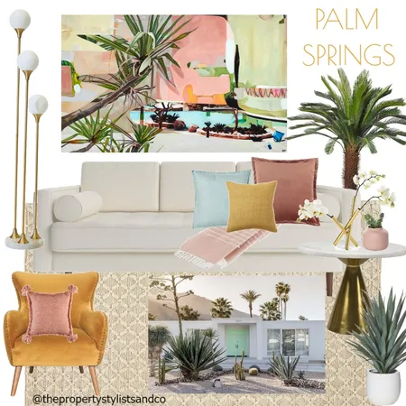 Palm Springs Lounge Interior Design Mood Board by The Property Stylists & Co on Style Sourcebook