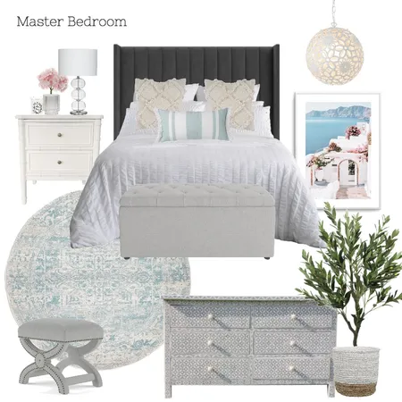 A & M - Master Bedroom Interior Design Mood Board by Abbye Louise on Style Sourcebook