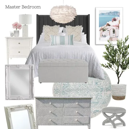 A & M - Master Bedroom Interior Design Mood Board by Abbye Louise on Style Sourcebook
