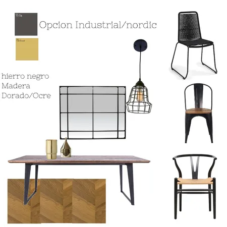 Comedor Industrial Interior Design Mood Board by Agustina Almestro Vega on Style Sourcebook