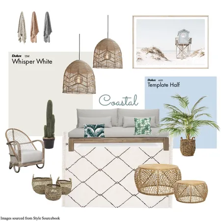 Coastal Lounge Interior Design Mood Board by Bronwen Walker on Style Sourcebook