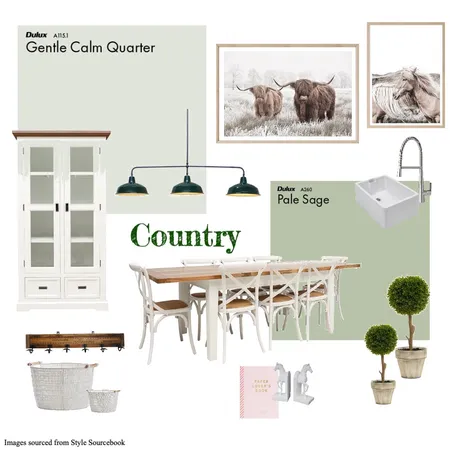 Country Kitchen Interior Design Mood Board by Bronwen Walker on Style Sourcebook