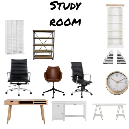 Study Room Interior Design Mood Board by KelseyAT on Style Sourcebook