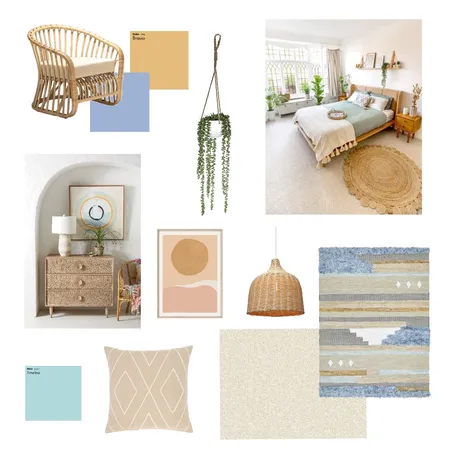 Bohemian Bedroom Interior Design Mood Board by Amy_RC on Style Sourcebook