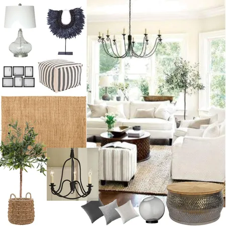achromatic Interior Design Mood Board by lisaclaire on Style Sourcebook