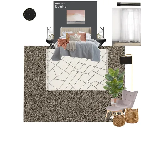 Sanni Master Black and Blush Interior Design Mood Board by Deighorlar on Style Sourcebook