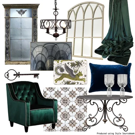 Gothic Interior Design Mood Board by charlotterosebrad on Style Sourcebook