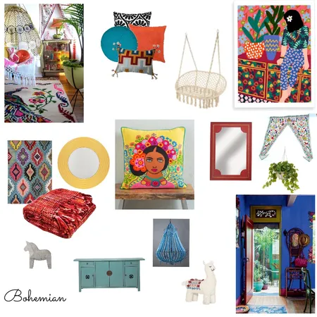 Bohemian Interior Design Mood Board by Donnacrilly on Style Sourcebook