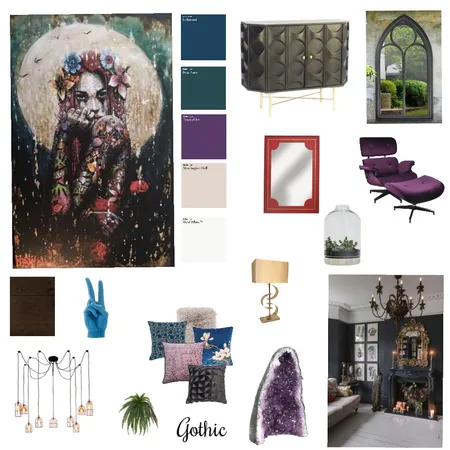Gothic Interior Design Mood Board by Donnacrilly on Style Sourcebook