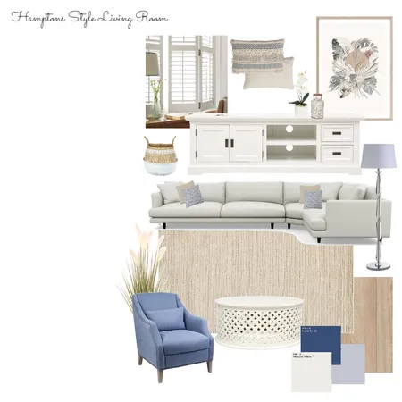 Hamptons Living Room Interior Design Mood Board by TaliaJade on Style Sourcebook