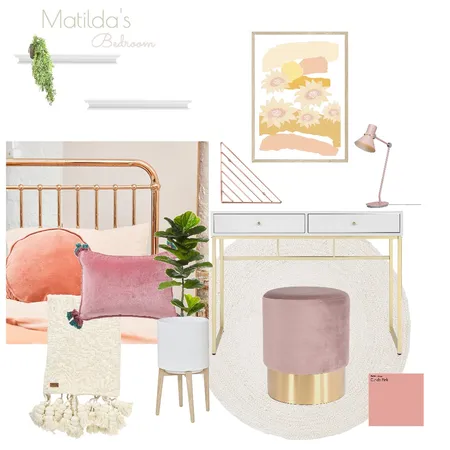 Matilda's Bedroom Interior Design Mood Board by The Organized Life  on Style Sourcebook