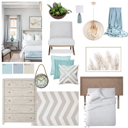 Coastal bedroom Interior Design Mood Board by AV Design on Style Sourcebook