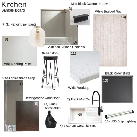 kitchen sample board Interior Design Mood Board by leannelouise on Style Sourcebook