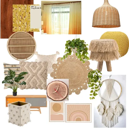 living room boho Interior Design Mood Board by Yamini Lal on Style Sourcebook