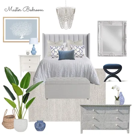 A&M Master Bedroom Coastal Hamptons 4.0 Interior Design Mood Board by Abbye Louise on Style Sourcebook