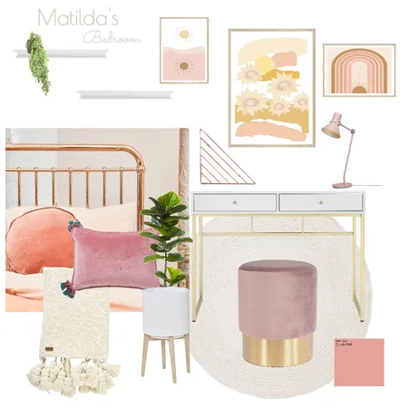 Matilda's Bedroom Interior Design Mood Board by The Organized Life  on Style Sourcebook