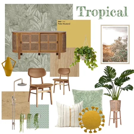 Tropical Interior Design Mood Board by Studio Alyza on Style Sourcebook