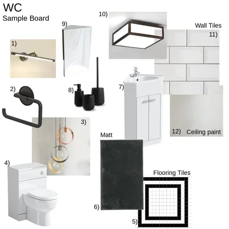 WC Sample Board Interior Design Mood Board by leannelouise on Style Sourcebook