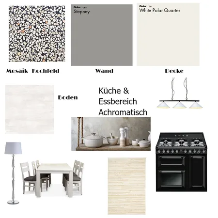 Achromatisch Küche/Essbereich Interior Design Mood Board by Anne on Style Sourcebook