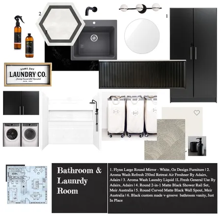 Bathroom and Laundry Room Interior Design Mood Board by chloerochette on Style Sourcebook