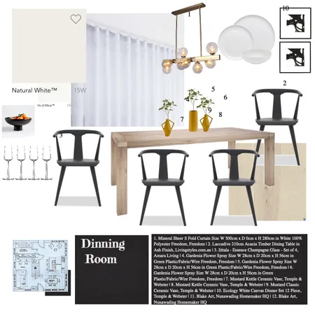 Dinning Room Interior Design Mood Board by chloerochette on Style Sourcebook