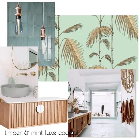 timber and mint luxe coastal Interior Design Mood Board by sarahsnowchic on Style Sourcebook