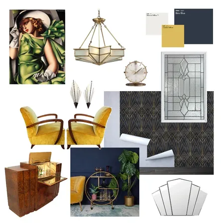 Art Deco Interior Design Mood Board by Tiger Stripe Studio on Style Sourcebook