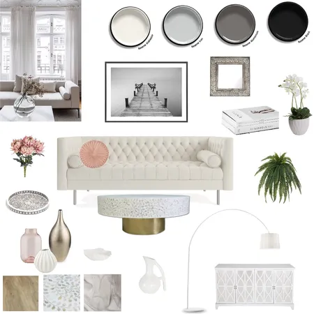 Contemporary Realm  Living Room Interior Design Mood Board by ny.laura on Style Sourcebook
