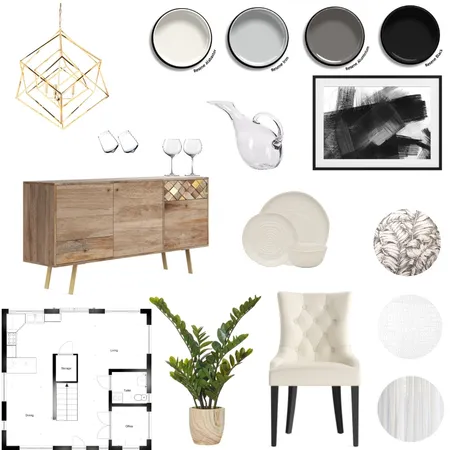 Contemporary Realm Dining Room Interior Design Mood Board by ny.laura on Style Sourcebook