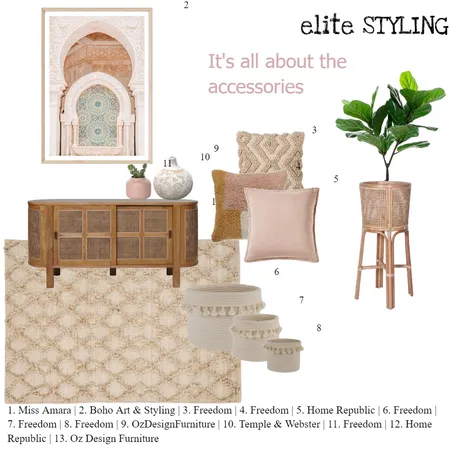 All about the accessories Interior Design Mood Board by Elite Styling on Style Sourcebook