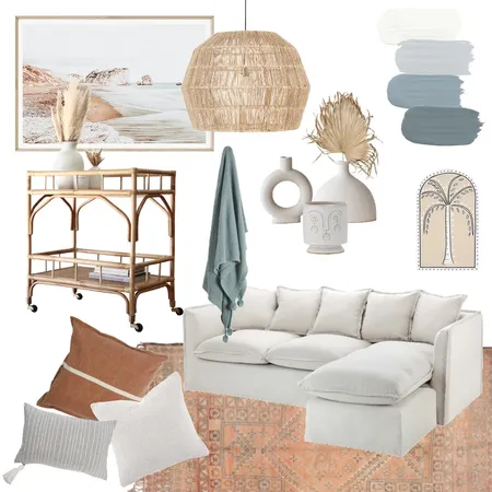 Coastal Moroccan Interior Design Mood Board by Ballantyne Home on Style Sourcebook