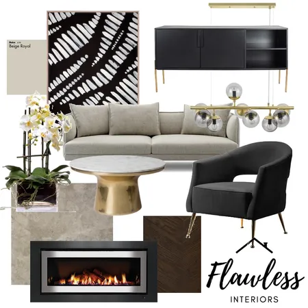 LUXE FORMAL SITTING ROOM Interior Design Mood Board by Flawless Interiors Melbourne on Style Sourcebook