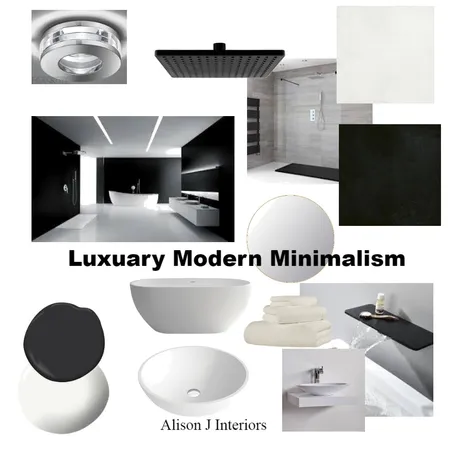 luxuary modern minimalism bathroom Interior Design Mood Board by allywilkes on Style Sourcebook